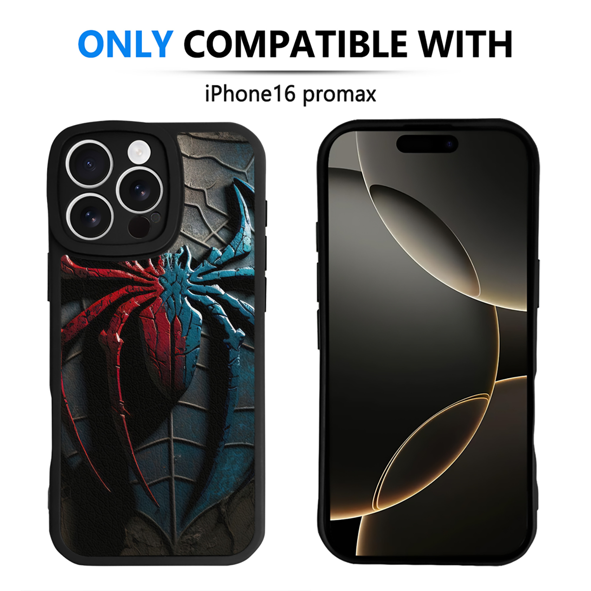 Spider Man スパイダーマン 【iPhone 16シリーズ対応】シリコンスマホケース（レザー調） 材質：シリコン